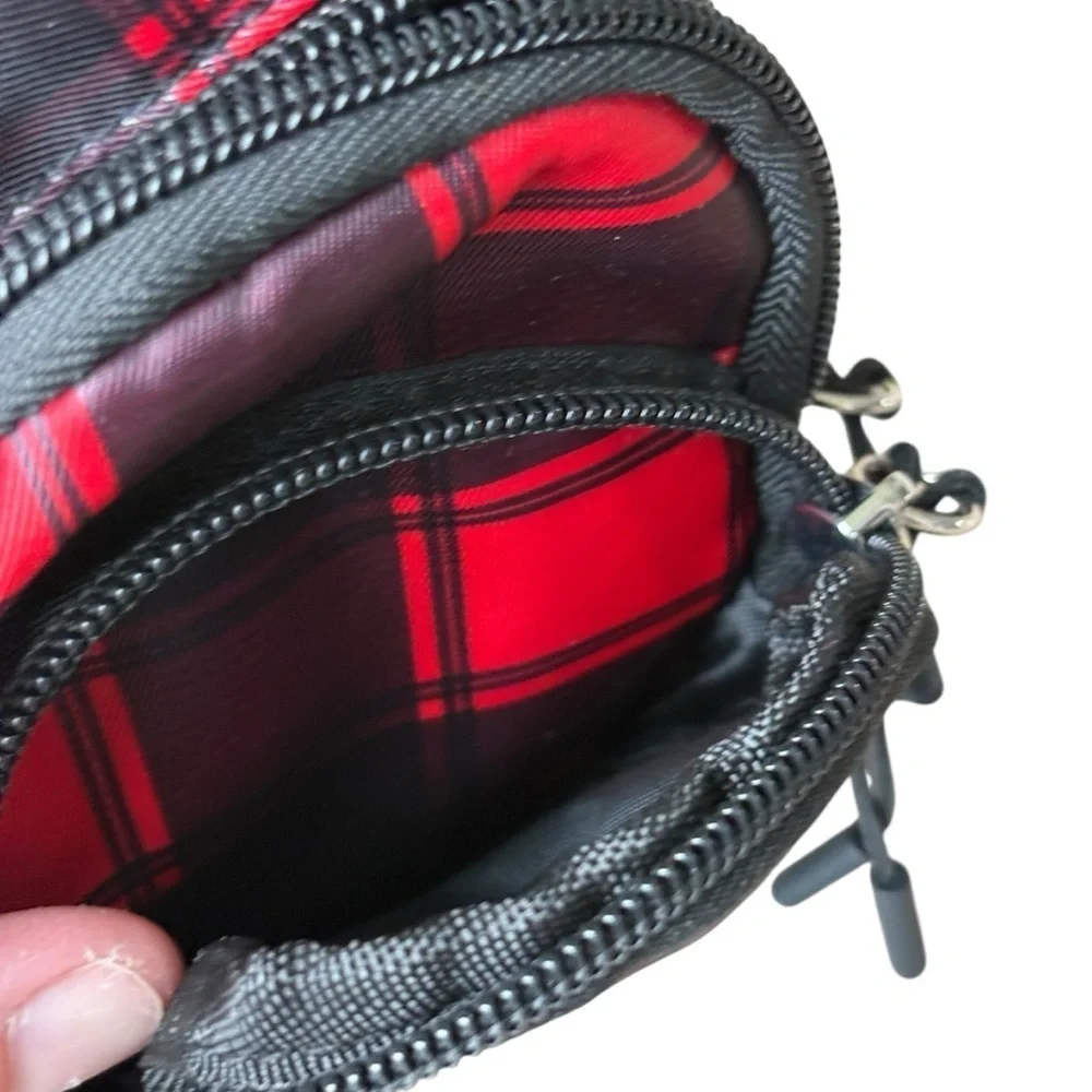 Wonder Nation Micro Backpack Clip-On Pouch Plaid